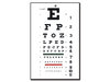 Traditional Snellen optometric Chart - 6m (28x56cm)