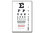 Traditional Snellen optometric Chart - 6m (28x56cm)