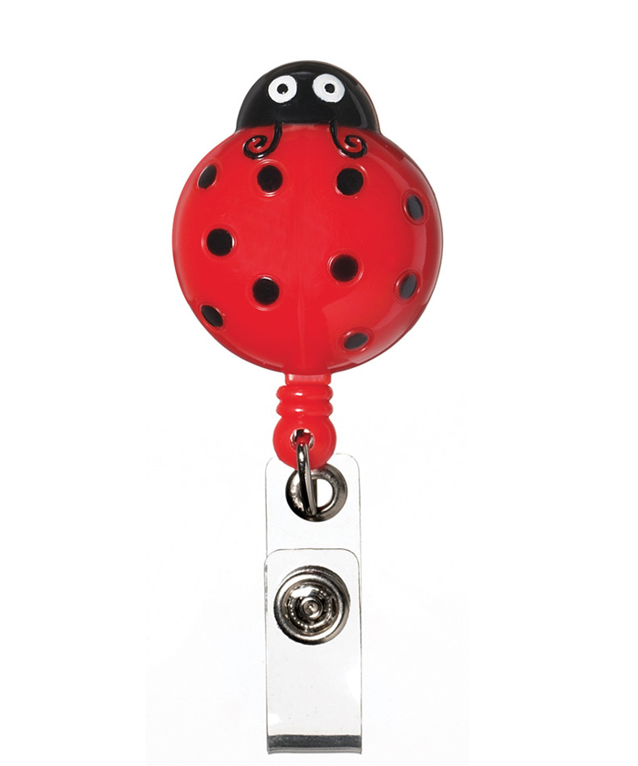 Delux Retractable id. holder Prestige Medical - LADY BUG